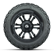 GTW® Shogun Gloss Black 14 in Wheels with 22x10-14 Timberwolf All-Terrain Tires – Full Set