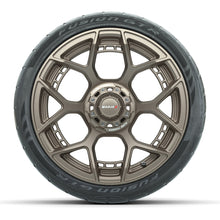 Set of (4) 15" MadJax® Flow Form Evolution Matte Bronze Wheels with GTW® Fusion GTR Street Tires