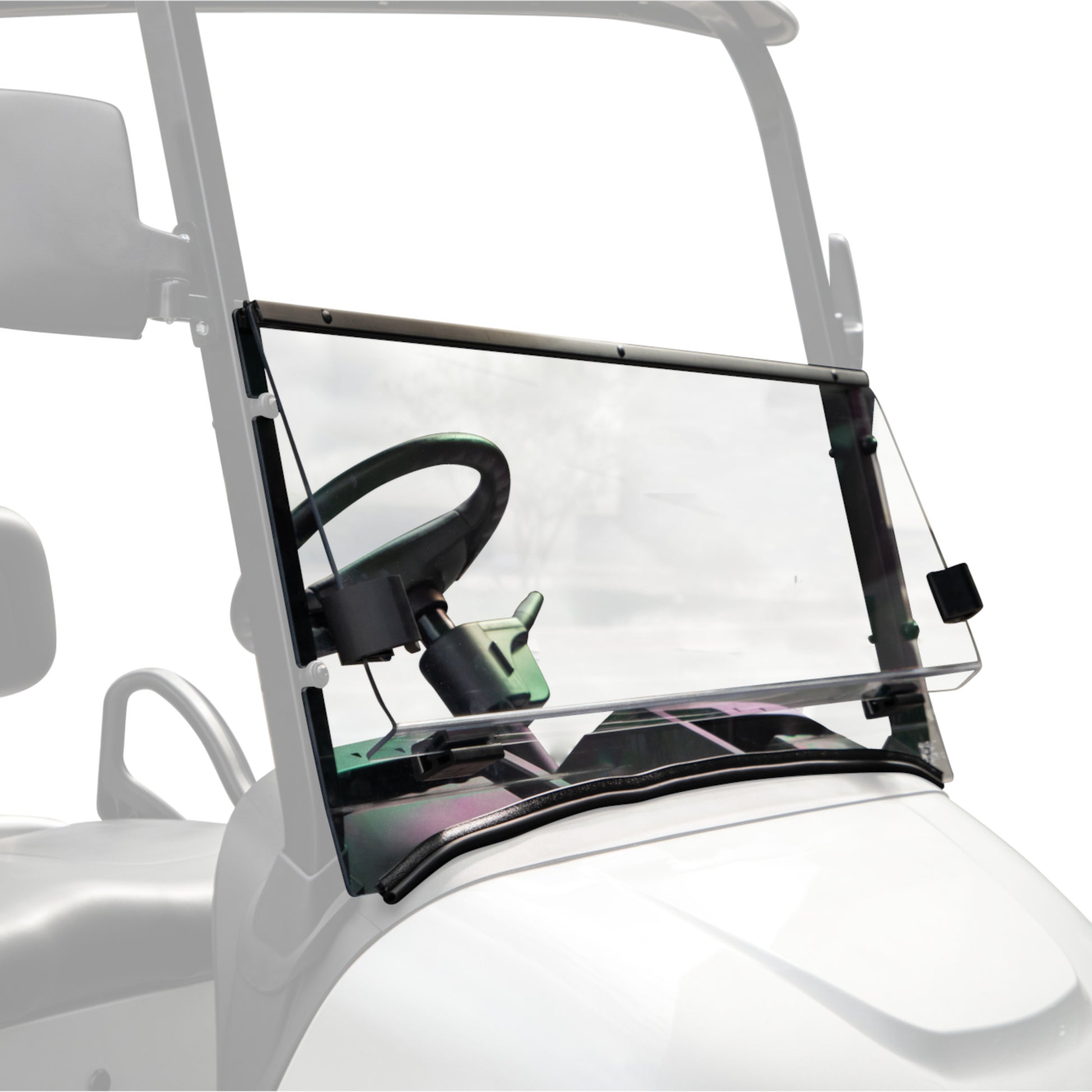 RedDot EZGO RXV with Modular Top Clear Folding Impact Modified Windshield with Rubber Trim (Years 2024-Up)