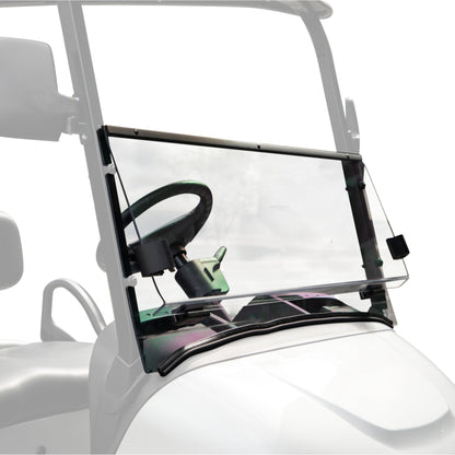 RedDot EZGO RXV with Modular Top Clear Folding Impact Modified Windshield with Rubber Trim (Years 2024-Up)