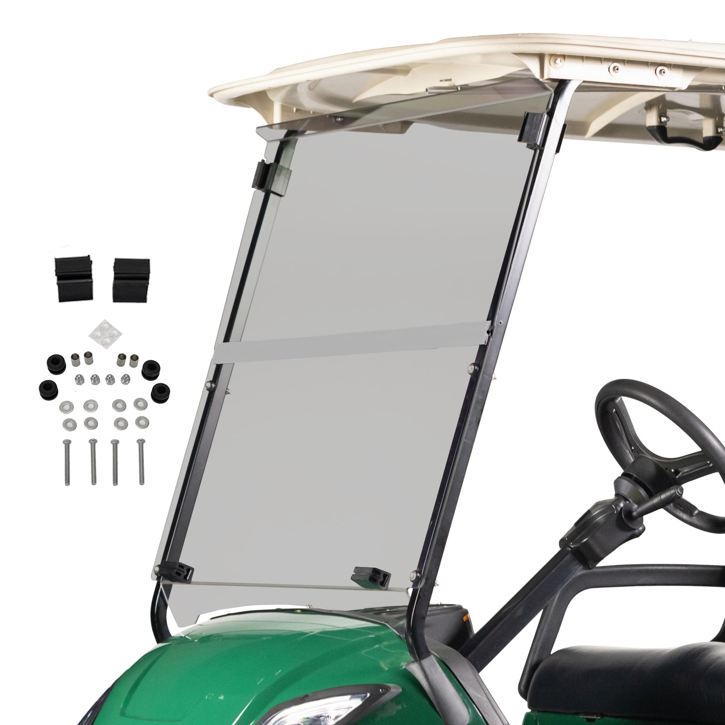 RedDot Yamaha G29/Drive Tinted Impact-Resistant Folding Windshield (Years 2007-2016)