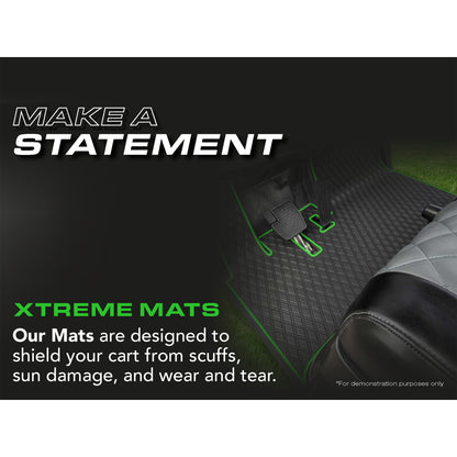 Xtreme Floor Mats for Yamaha Drive - Black/Green