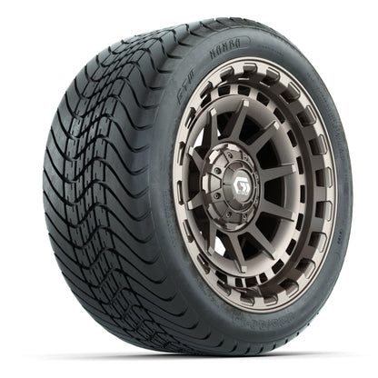 GTW Barricade Bronze 14 in Wheels with 225/30-14 Mamba Street Tires – Full Set