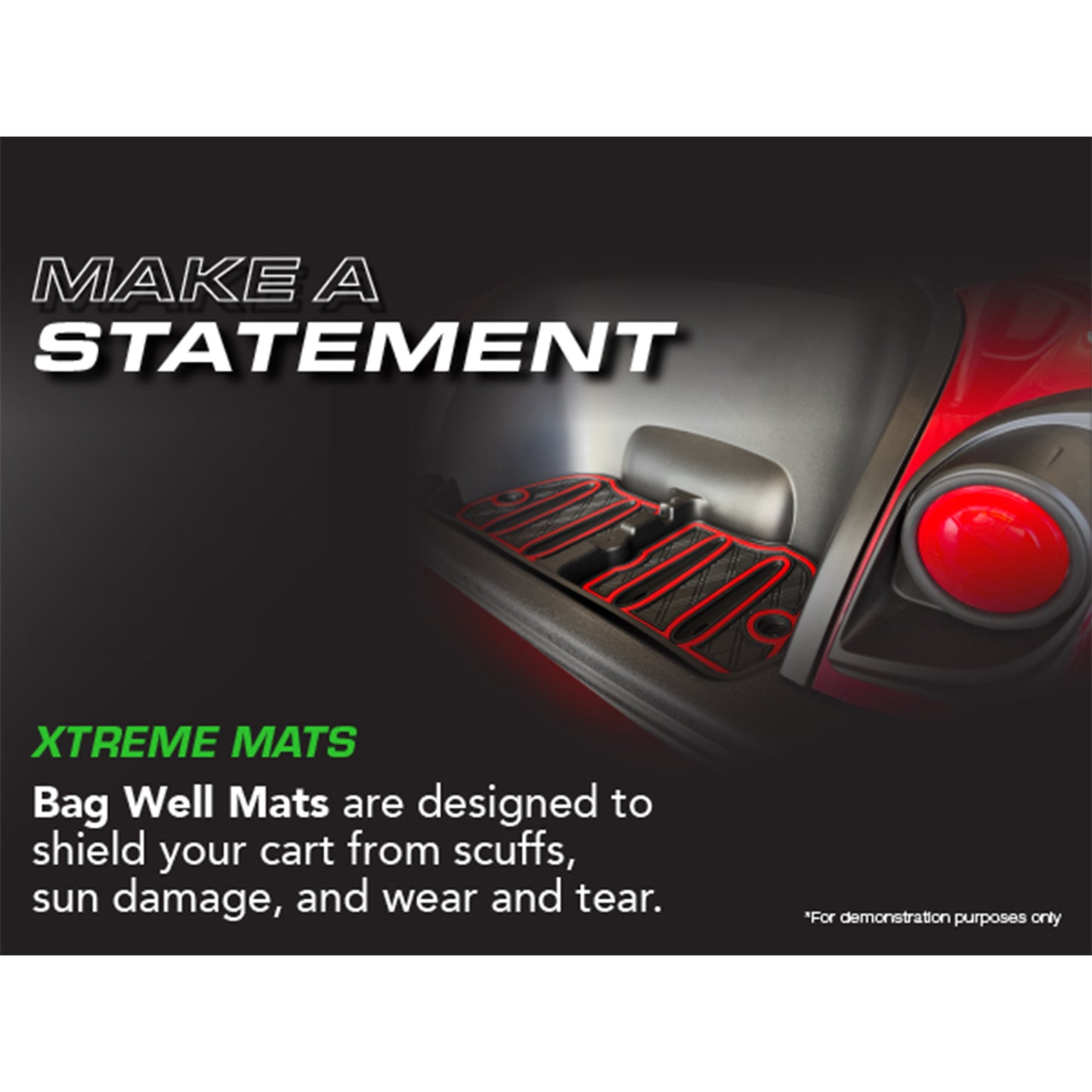 Xtreme Bag Well Mats for Yamaha Drive2 - All Black