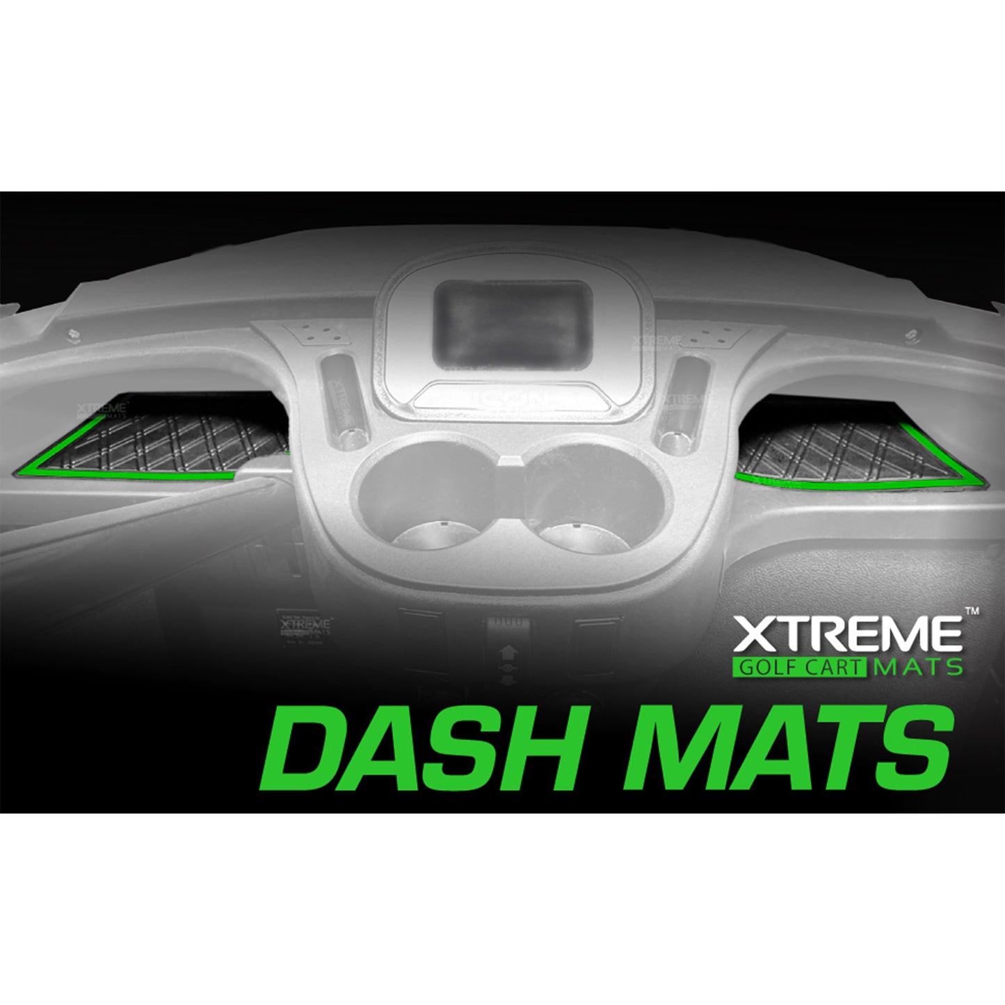 Xtreme Dash Mats for Yamaha Drive2 - Black/White