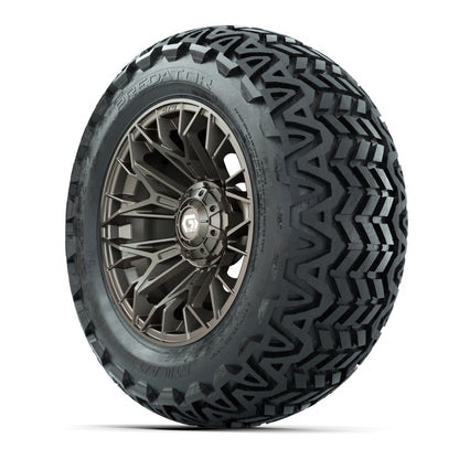 Set of (4) 14 in GTW® Stellar Matte Bronze Wheels with 23x10-14 Predator All-Terrain Tires