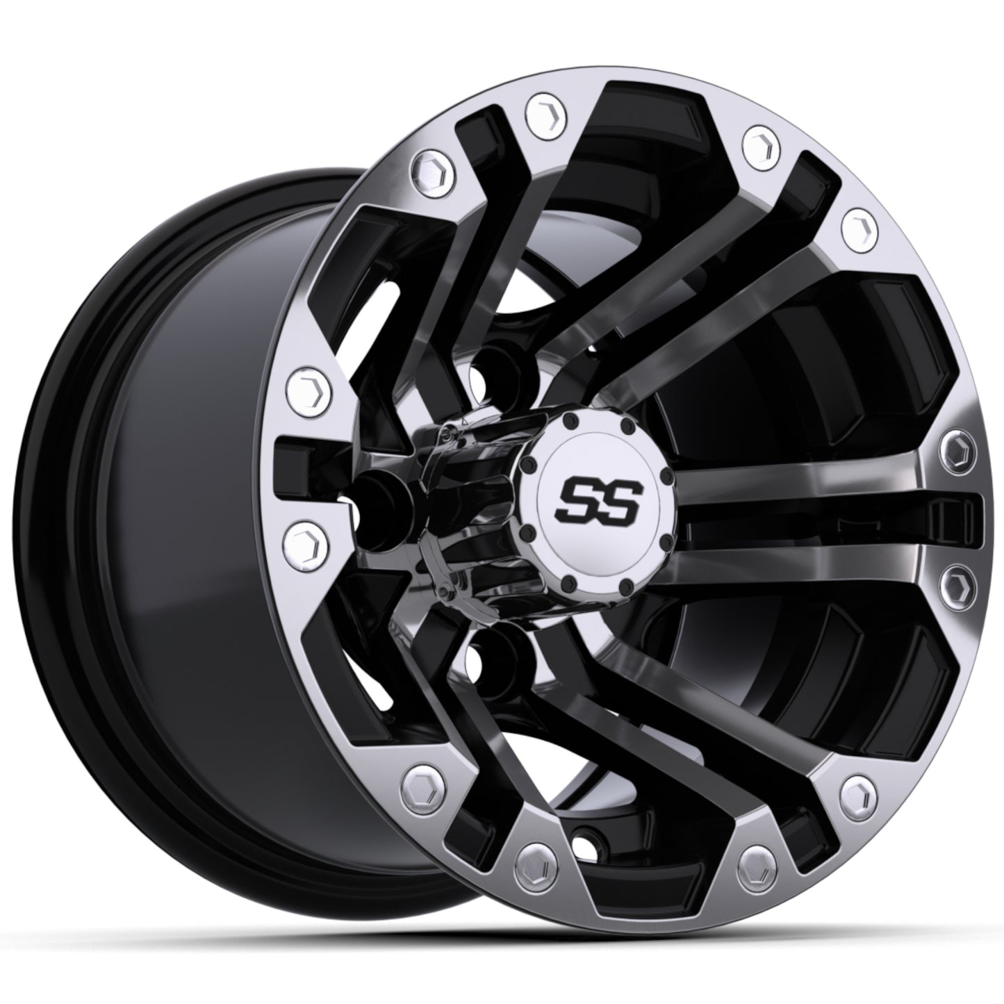 10'' GTW® Specter Black with Machined Accents Wheel