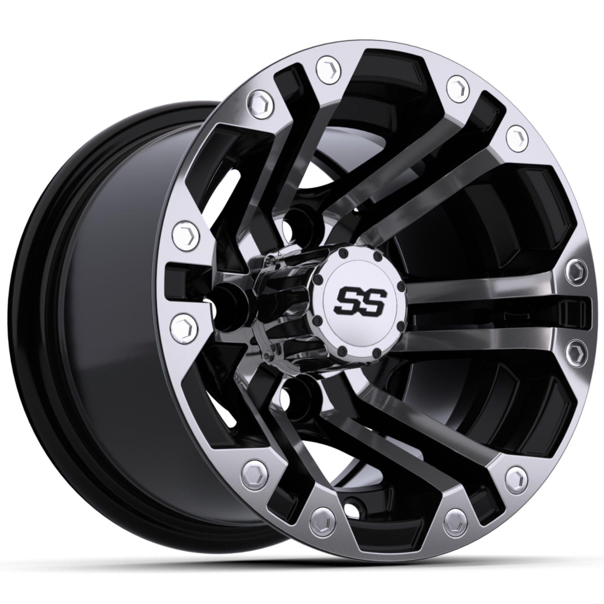 10'' GTW® Specter Black with Machined Accents Wheel
