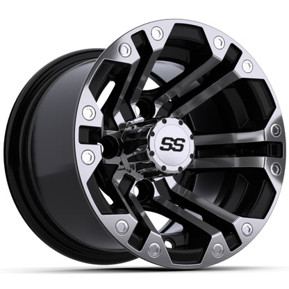 10'' GTW® Specter Black with Machined Accents Wheel