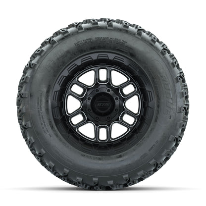 GTW Titan Machined/Black 12 in Wheels with 23x10.00-12 Rogue All Terrain Tires - Full Set