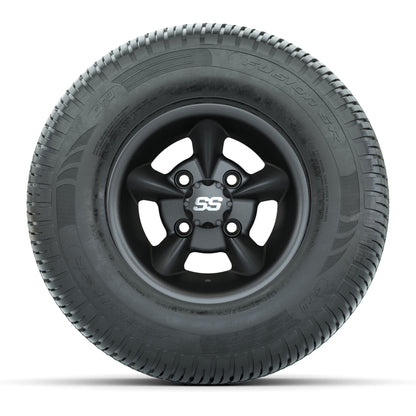 GTW Godfather Matte Gray 10 in Wheels with 205/65-R10 Fusion S/R Steel Belt Radial Street Tires – Full Set