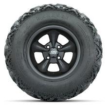 GTW® Godfather Matte Gray 12 in Wheels with 25X10-12 Barrage Mud Tires – Full Set