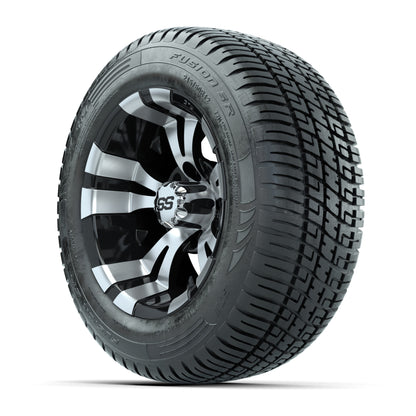 Set of (4) 12 in GTW Vampire Wheels with 215/50-R12 Fusion S/R Street Tires