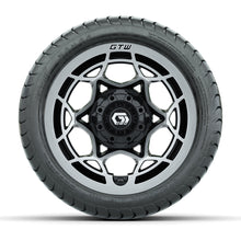 GTW® Nexus Gloss Black 12 in Wheels with 215/35-12 Mamba Street Tires – Full Set