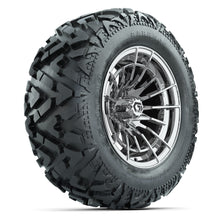 GTW Boost Chrome 14 in Wheels with 25x10-14 Barrage Mud Tires – Full Set