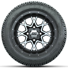 Set of (4) 12 in GTW Vortex Wheels with 215/40-12 Excel Classic Street Tires