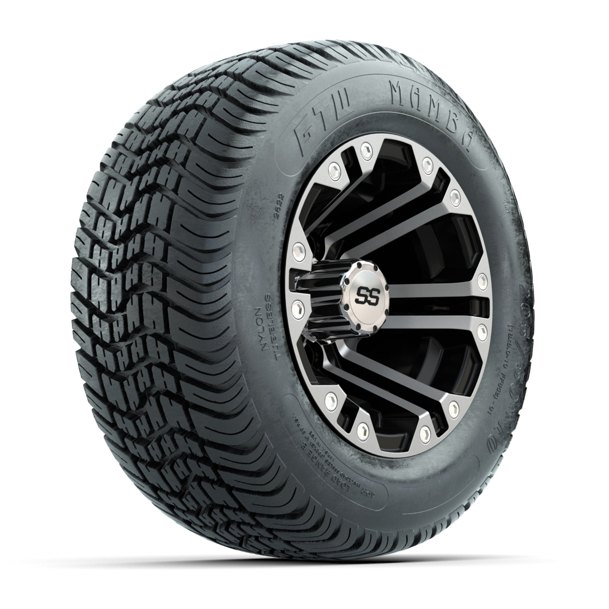 Set of (4) 10 in GTW Specter Wheels with 205/50-10 Mamba Street Tires
