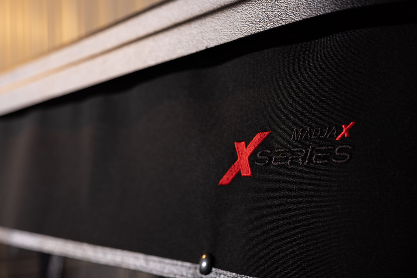 MadJax XSeries Storm 3-Sided Black Enclosure & Black Valance with XSeries Logo by RedDot