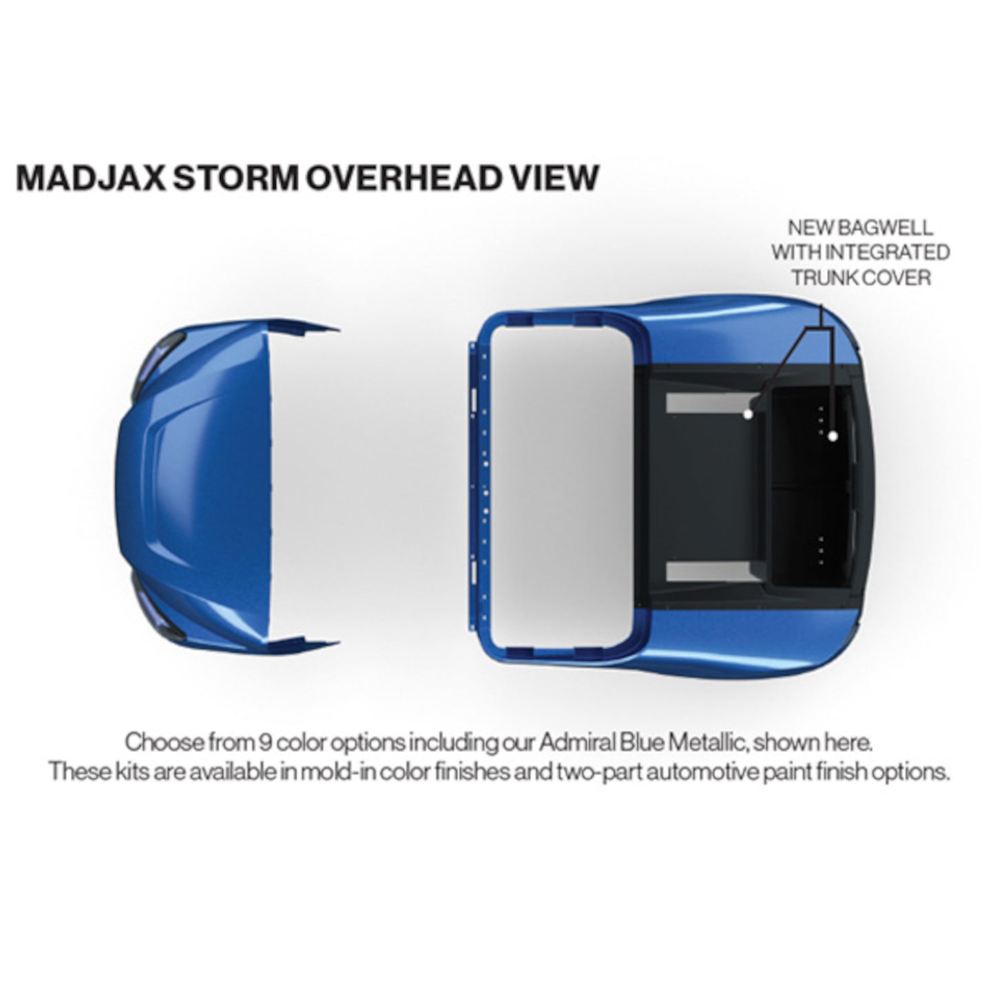 MadJax® Storm Body Kit for EZGO TXT - Silver Metallic