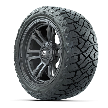 GTW Shogun Gloss Gunmetal 15 in Wheels with 23x10.00-R15 Maverick All-Terrain Tires – Full Set
