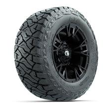 GTW Vandal Matte Black/Machined 12 in Wheels with 23x10.00-R12 Maverick All-Terrain Tires – Full Set