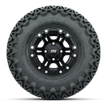 Set of 4 GTW Specter Matte Black Wheels with Predator A-T Tires - 10 Inch