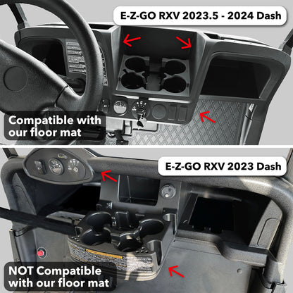 Xtreme Floor Mats for EZGO RXV 2024-Up - Black/Gray