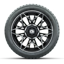 Set of (4) 14 in GTW® Stellar Machined & Black Wheels with 225/30-14 Mamba Street Tire