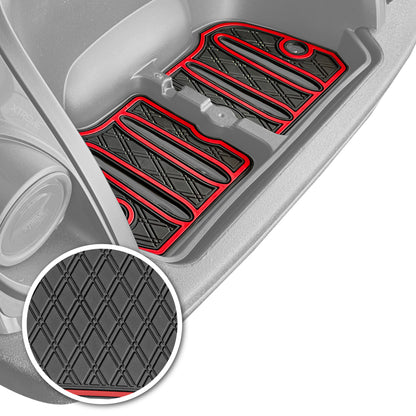 Xtreme Bag Well Mats for Yamaha Drive2 - Black/Red