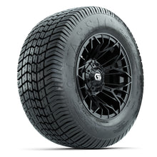 GTW® Stellar Black 12 in Wheels with 255/50-12 Excel Classic Street Tires – Full Set
