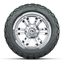 GTW® Shogun Chrome 14 in Wheels with 22x10-14 Timberwolf All-Terrain Tires – Full Set