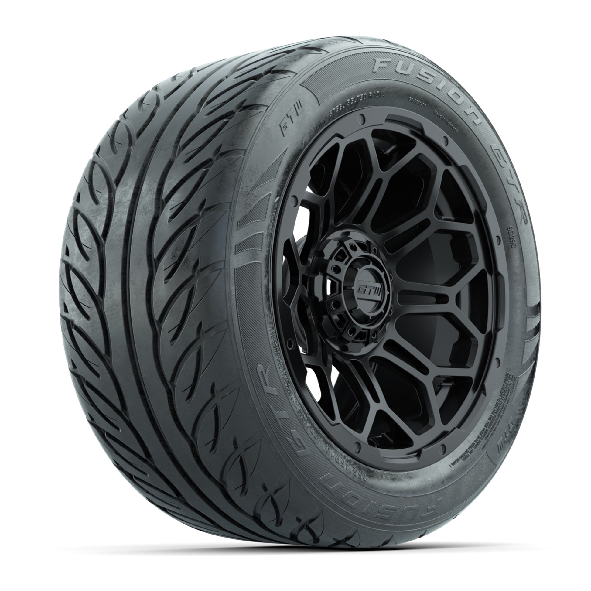 Set of (4) 14 in GTW Bravo Wheels with 255/45-R14 Fusion GTR Street Tires