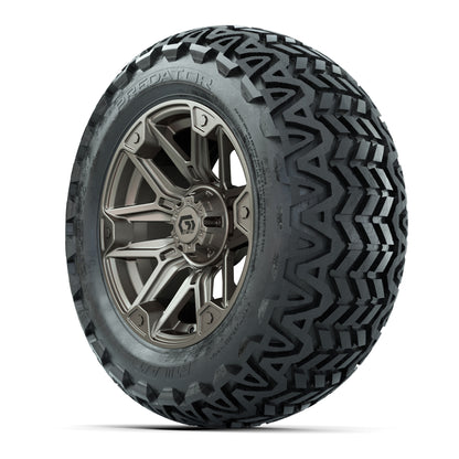 GTW® Graffiti Satin Bronze 14 in Wheels with 23x10-14 Predator All-Terrain Tires – Full Set