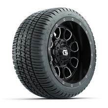 GTW® Volt Black/Machined 12 in Wheels with 205/30-12 Fusion Street Tires – Full Set