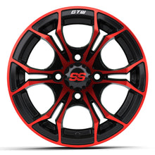 12'' GTW® Spyder Black with Red Accents Wheel