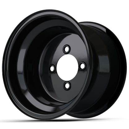 10'' Black Steel Wheel (3:4 Offset)