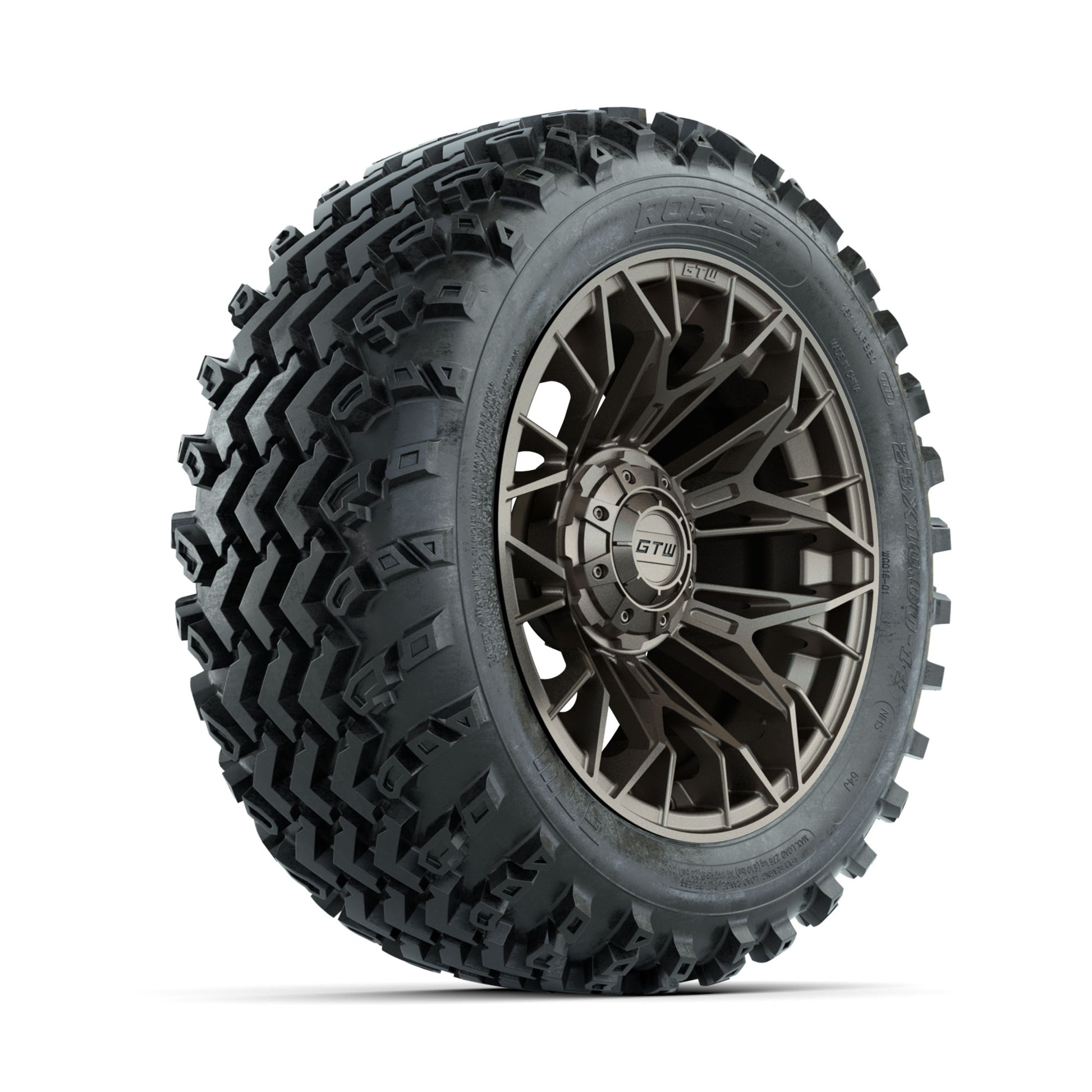 GTW Stellar Matte Bronze 14 in Wheels with 23x10.00-14 Rogue All Terrain Tires - Full Set