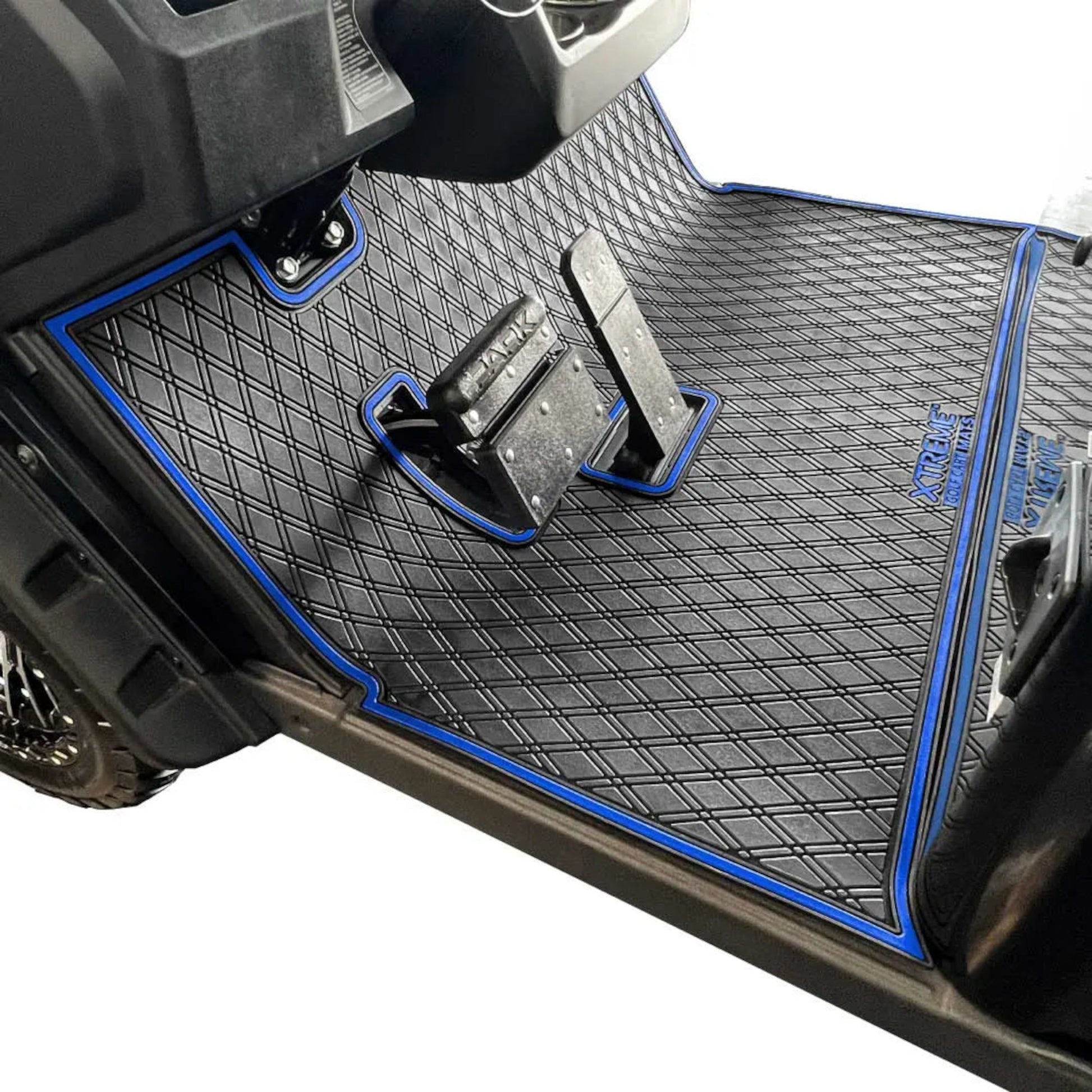 Xtreme Floor Mats for EZGO S4 2022-Up - Black/Blue