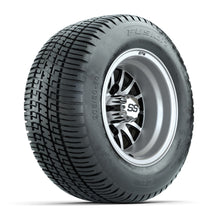 10” GTW Medusa Black and Machined Wheels with Fusion Street Tires – Set of 4
