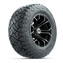 GTW Spyder Black/Machined 12 in Wheels with 23x10.00-R12 Maverick All-Terrain Tires – Full Set
