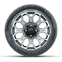 Set of (4) 14 in GTW Bravo Wheels with 205/40-R14 Fusion GTR Steel Belted Street Tires
