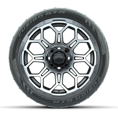 Set of (4) 14 in GTW Bravo Wheels with 205/40-R14 Fusion GTR Steel Belted Street Tires