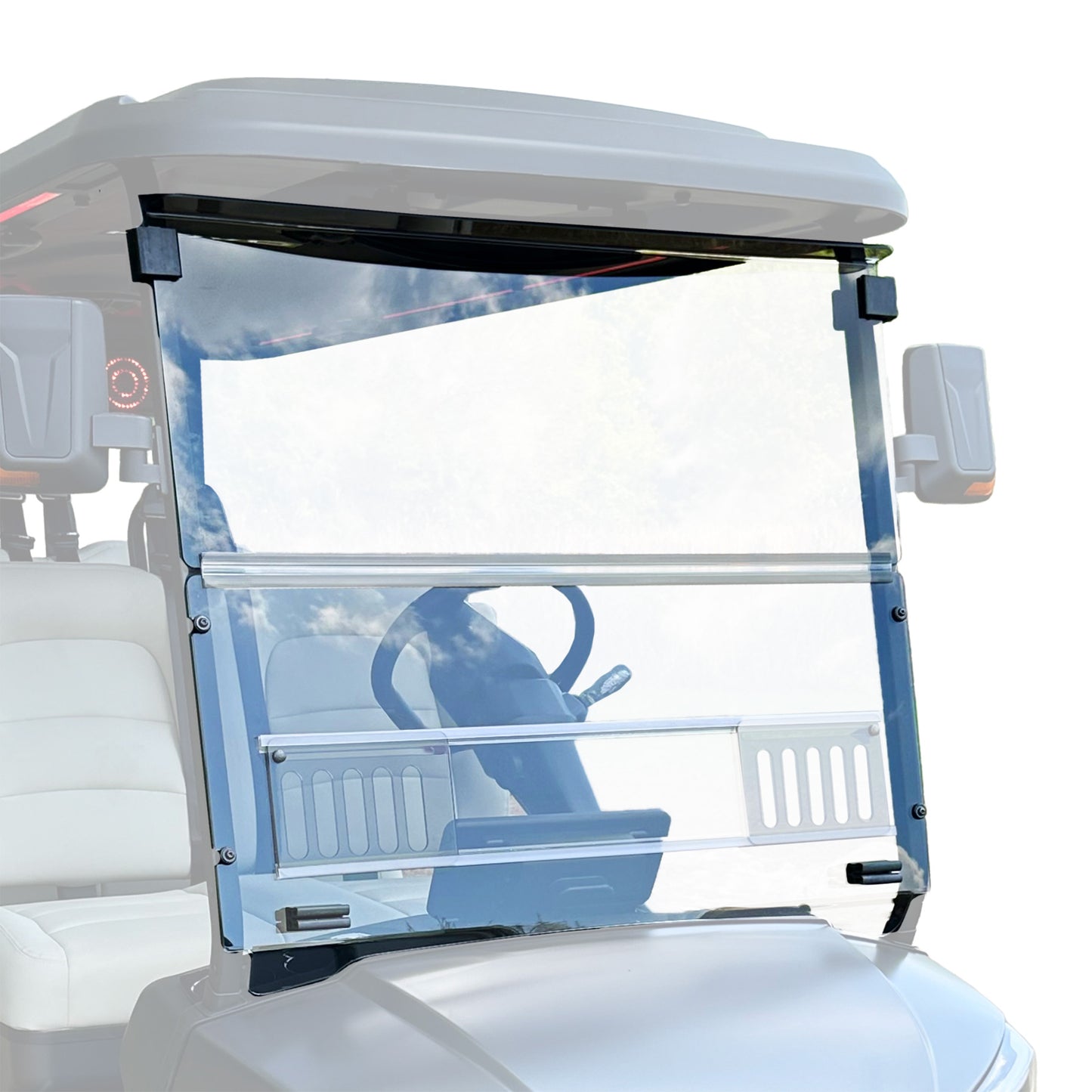 RedDot DACH Apollo Clear Vented Folding Windshield (Years 2025-Up)