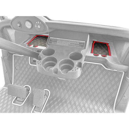 Xtreme Dash Mats for EZGO RXV 2008-2023 - Black/Red