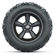 GTW Godfather Matte Gray 14 in Wheels with 25x10-14 Barrage Mud Tires – Full Set
