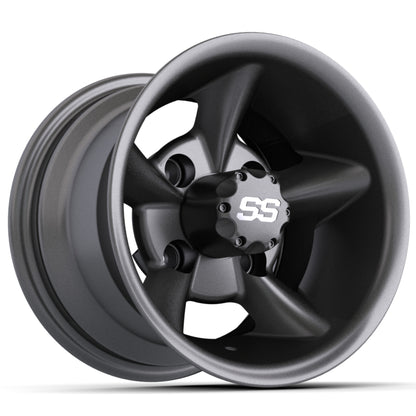 10″ GTW® Godfather Matte Grey Wheel