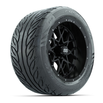 Set of (4) 14 in GTW Vortex Wheels with 255/45-R14 Fusion GTR Street Tires