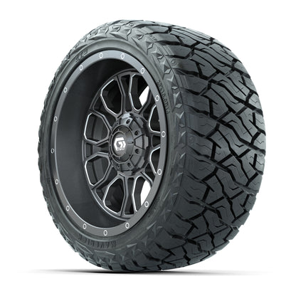 GTW® Volt Gunmetal 14 in Wheels with 23x10-R14 Maverick All-Terrain Tires – Full Set