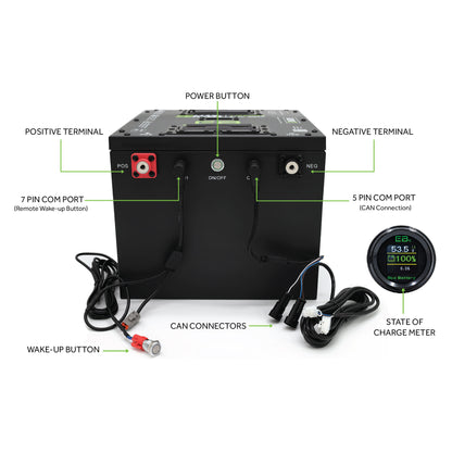 Navitas Chassis Eco Lithium 51v 105Ah GEN3 Battery Bundle - Skinny
