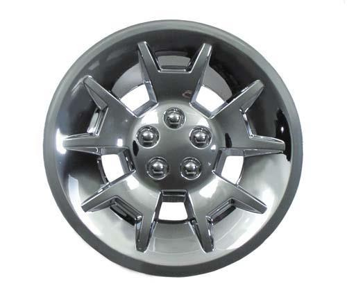 10'' Silver Metallic Demon Wheel Cover